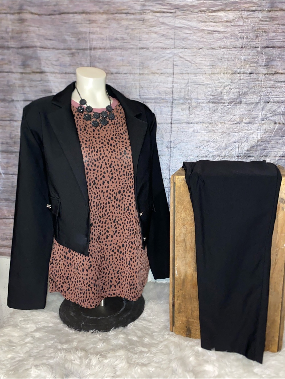 Madden NYC Black Cropped Blazer